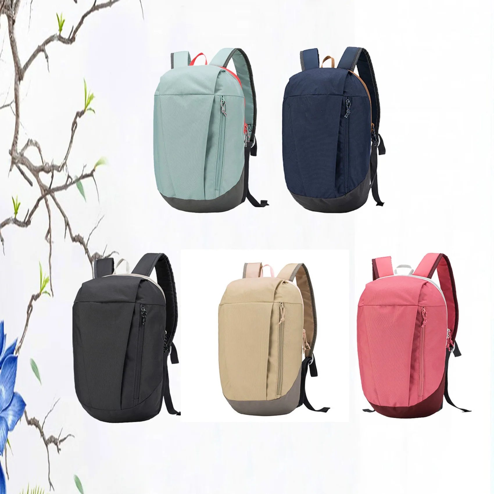 1PC Ladies Sports Travel Mini Backpack Leisure Simple Ultra Light