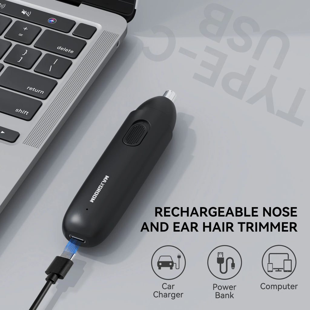 MAXGROOM Nose Hair Trimmer for Men Rechargeable 360 Rotating