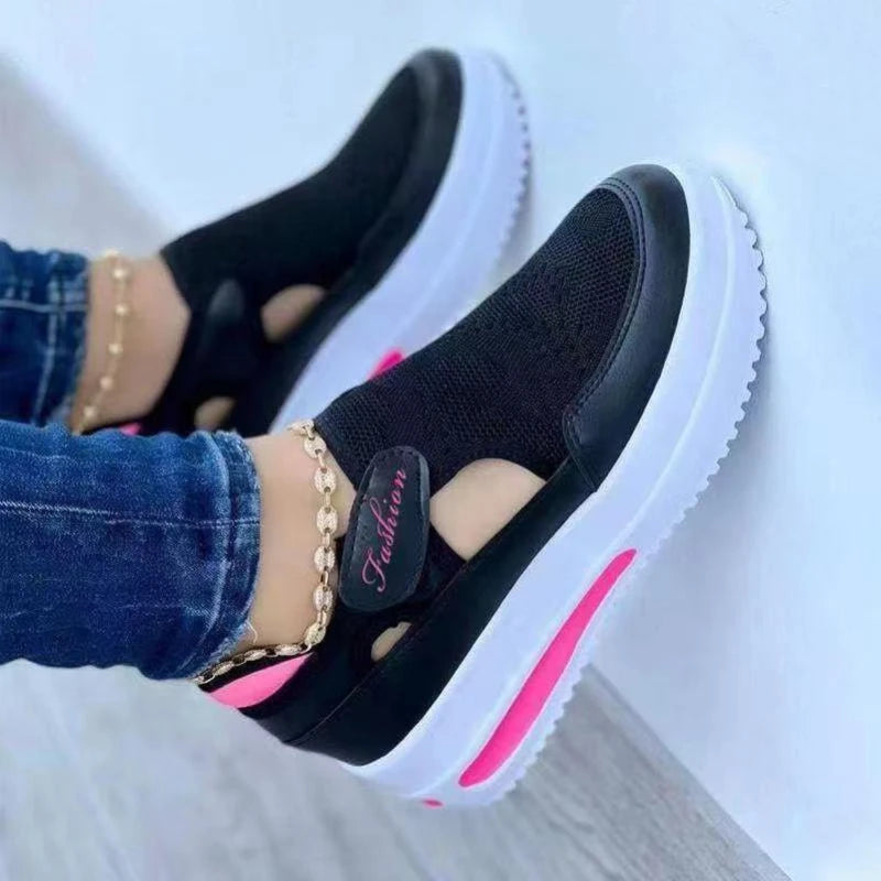 Women's red sports shoes, canvas tennis shoes, women's casual sports