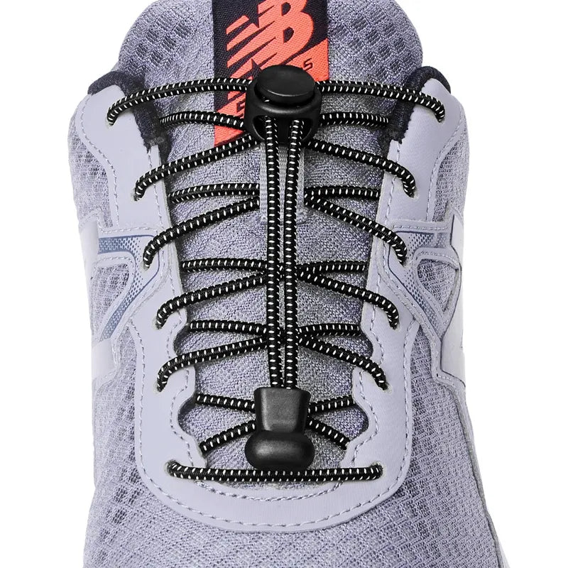 1Pair Shoelaces for Sneaker Elastic No Tie Shoe Laces Stretching Lock