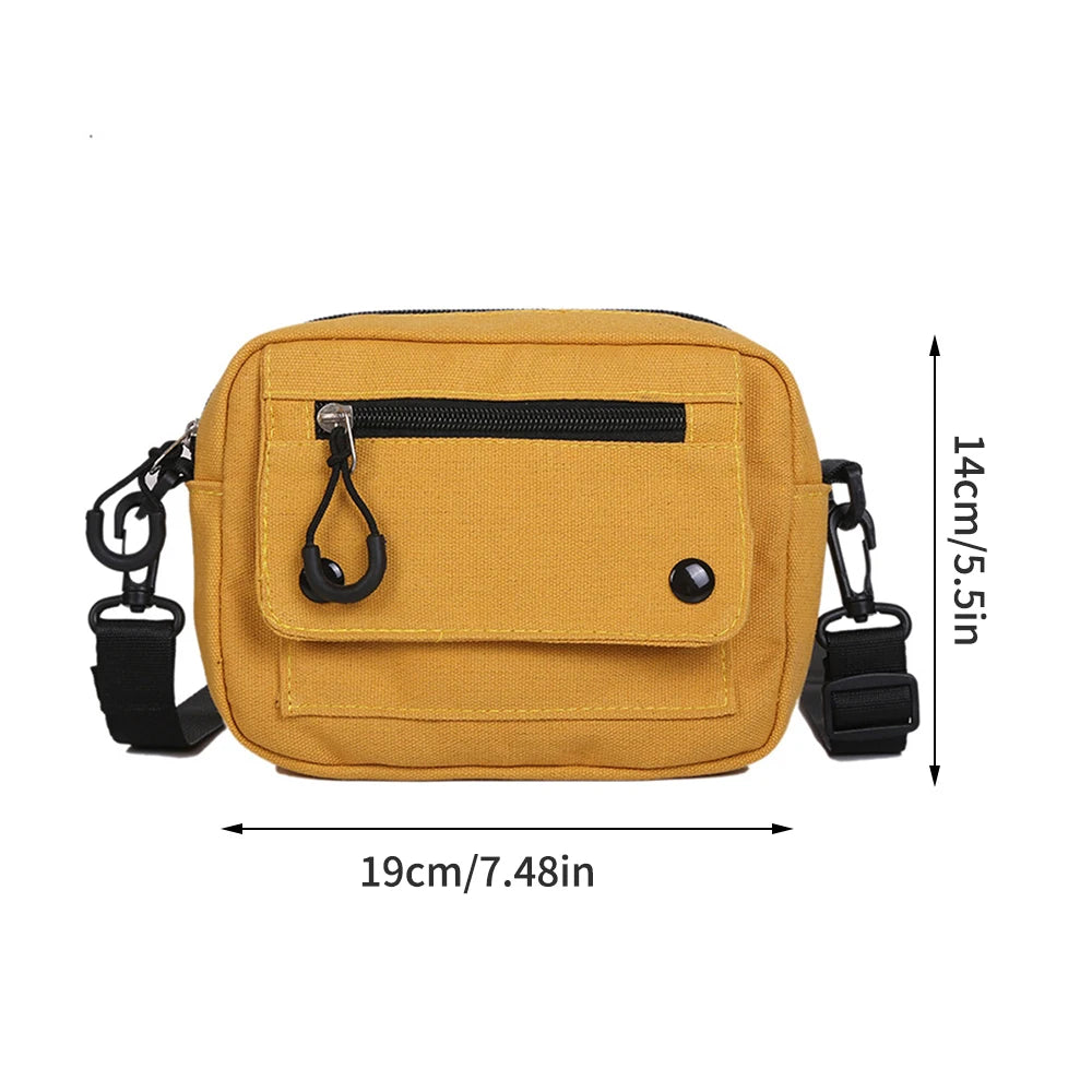 Women Canvas Handbags Korean Mini Student Bag Cell Phone Simple Small