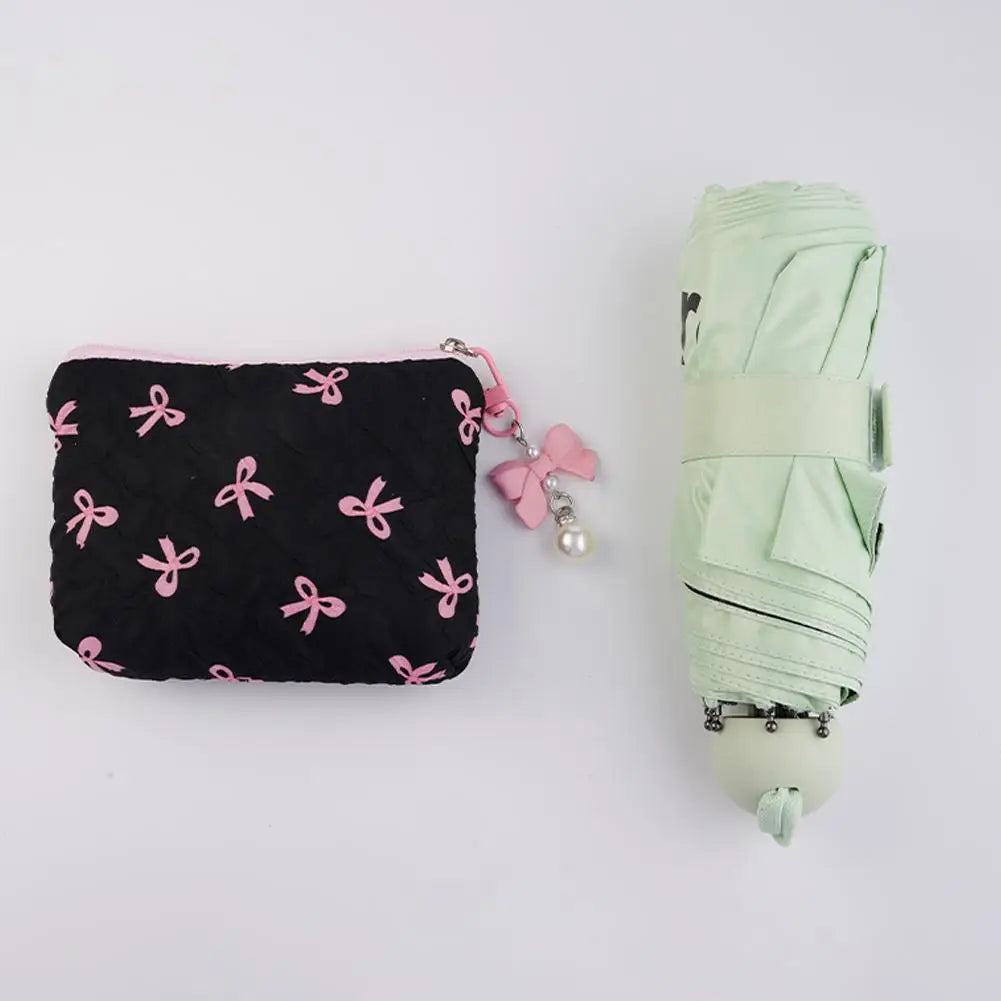 High-end Polyester Makeup Bag for Women Quilted Travel Cosmetic Bag