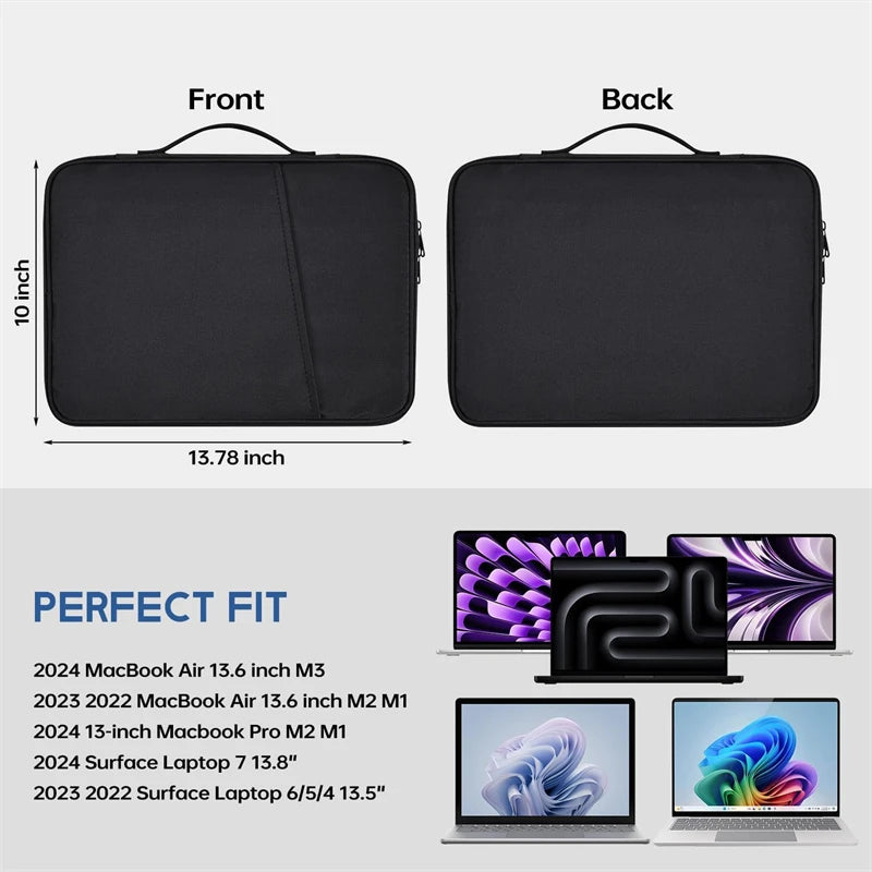 Waterproof Shockproof Handle Bag Laptop Sleeve Case for Macbook Air 11