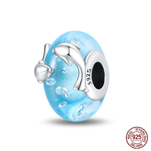 925 Sterling Silver Chameleon Luminous Firefly Butterfly Charms Beads