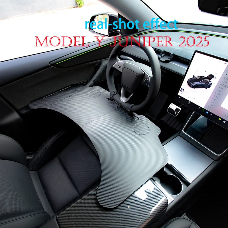 For Tray Table For Tesla Model 3/Y2017-2025Folding Car Steering Wheel