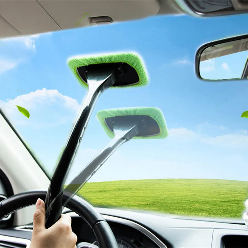 Car Window Cleaner Brush Kit Windshield Cleaning Wash Tool Inside