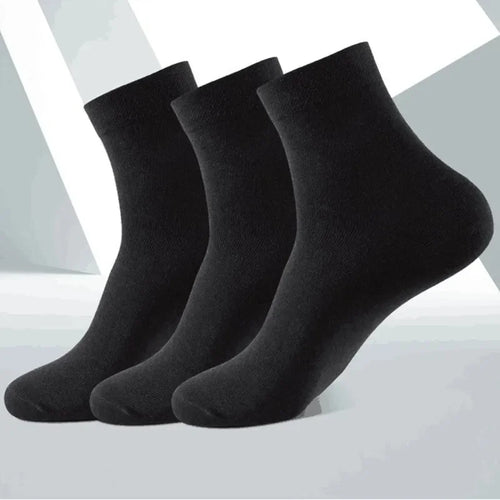 3 Pairs Black Men Socks Cotton For Men Pair Set Long KupiVIP S