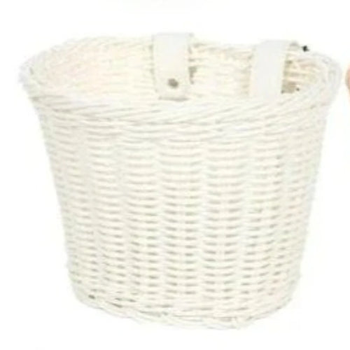 Bicycle Basket Rattan Woven Bike Storage Front Handlebar Basket