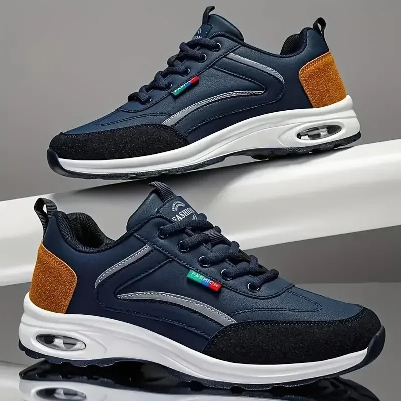 Trendy Men’s Indoor Height Increase Running Shoes Anti-Slip Rubber
