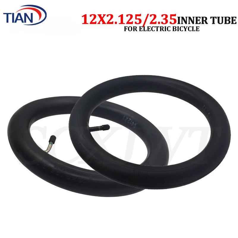12 Inch 12x2.125 Butyl Inner Tube 12x2.35 Camera for Many Gas Electric