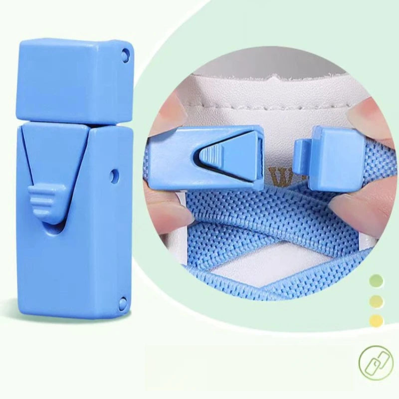 1/2 Pair 2025 No Tie Shoe Lace Press Lock Insert Fixed Shoelaces