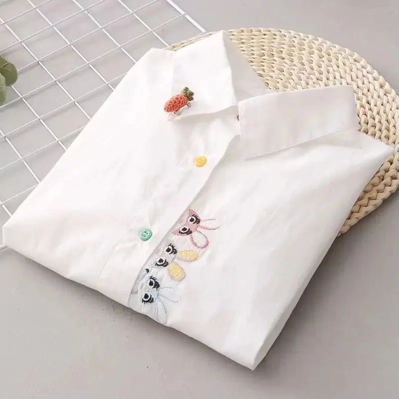 Women Spring Autumn Style Blouses Shirts Lady Casual Long Sleeve