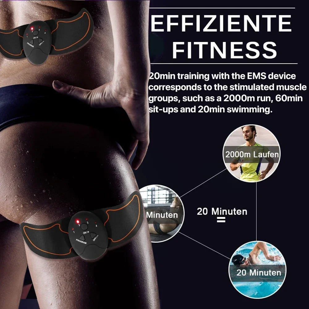 EMS Muscle Stimulator Hip Abdominal Trainer Exercise Body Shaping