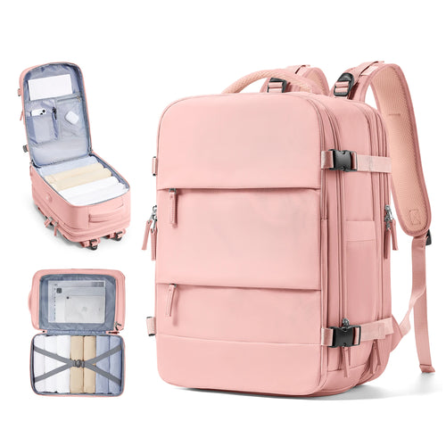 Men Business Travel Backpack Expandable USB Bag, Business Waterproof