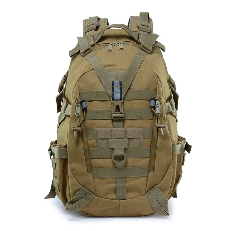40L Camping Backpack Men's Bag Travel Bags Tactical Molle Climbing