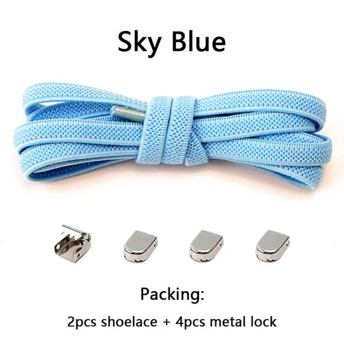 No tie Shoe laces Elastic laces Sneakers Flat Shoelaces without ties