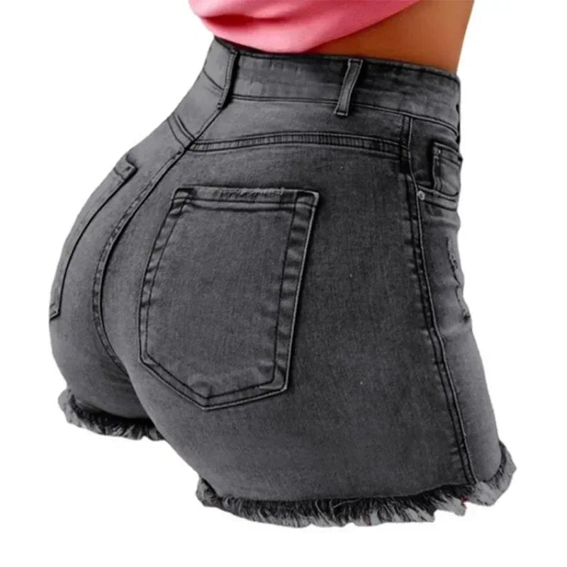 High Waist Hot Pants Women's Jeans Available in Multiple Colors