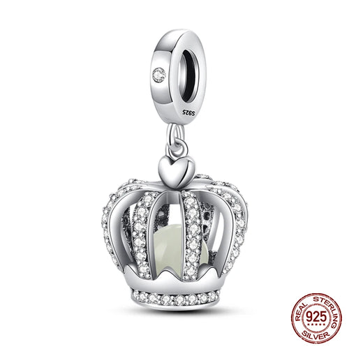 925 Sterling Silver Chameleon Luminous Firefly Butterfly Charms Beads