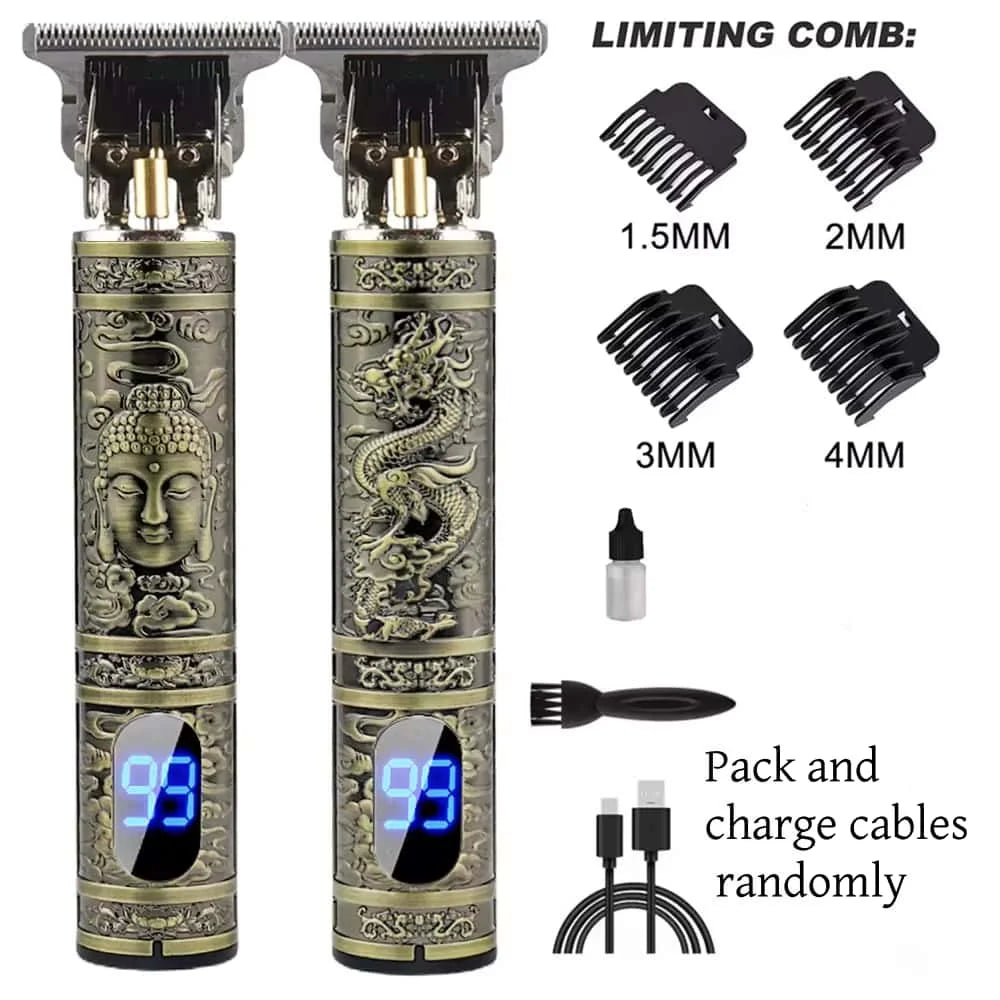 LCD Display T9 Electric Hairber 0mm Shaver Hair Trimer Home Appliances