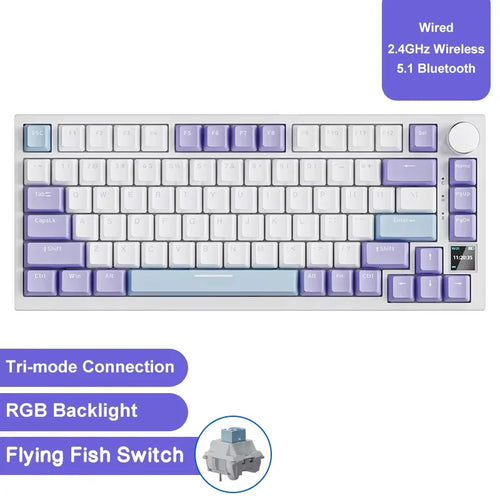 Ajazz AK820/AK820Pro gaming mechanical keyboard Bluetooth