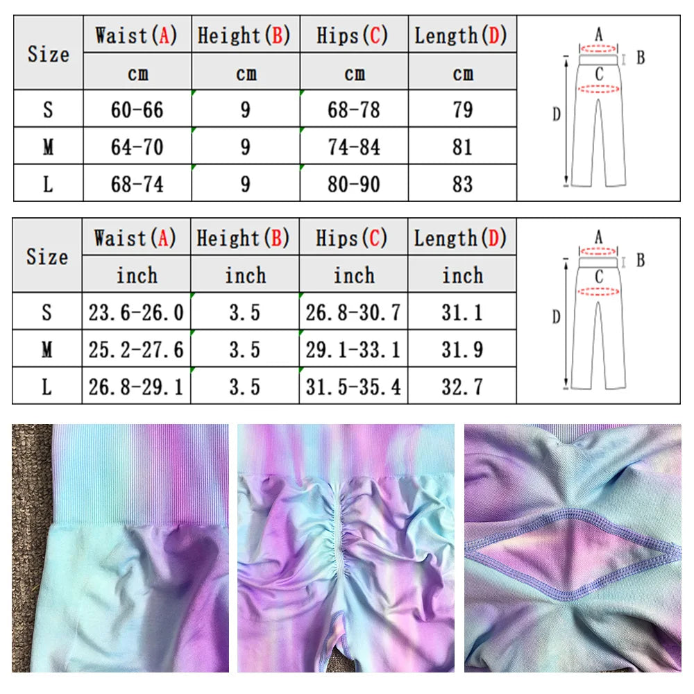 Seamless Push Up Scrunch Sport Leggings For Women Tummy Control Butt