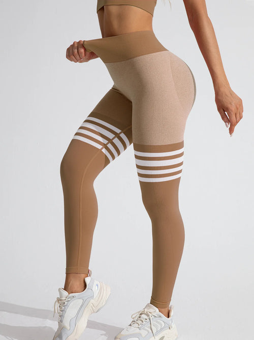 Women V Back Line Leggings Butt Lifting Gym Fitness Athletic Workout