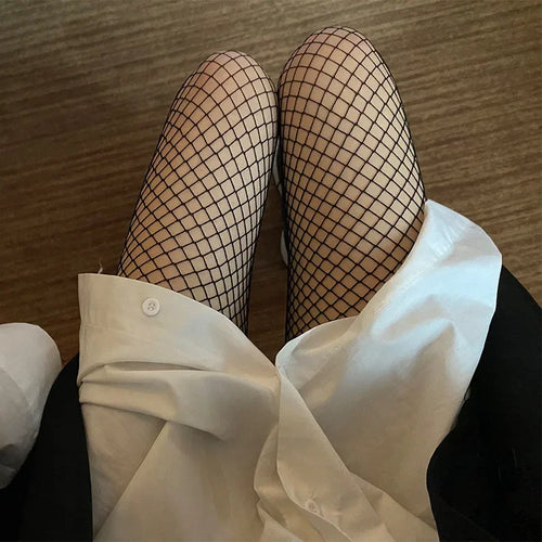 Woman Girls Gothic Cartoon Fishnet Stockings Snake Kuromies Skull
