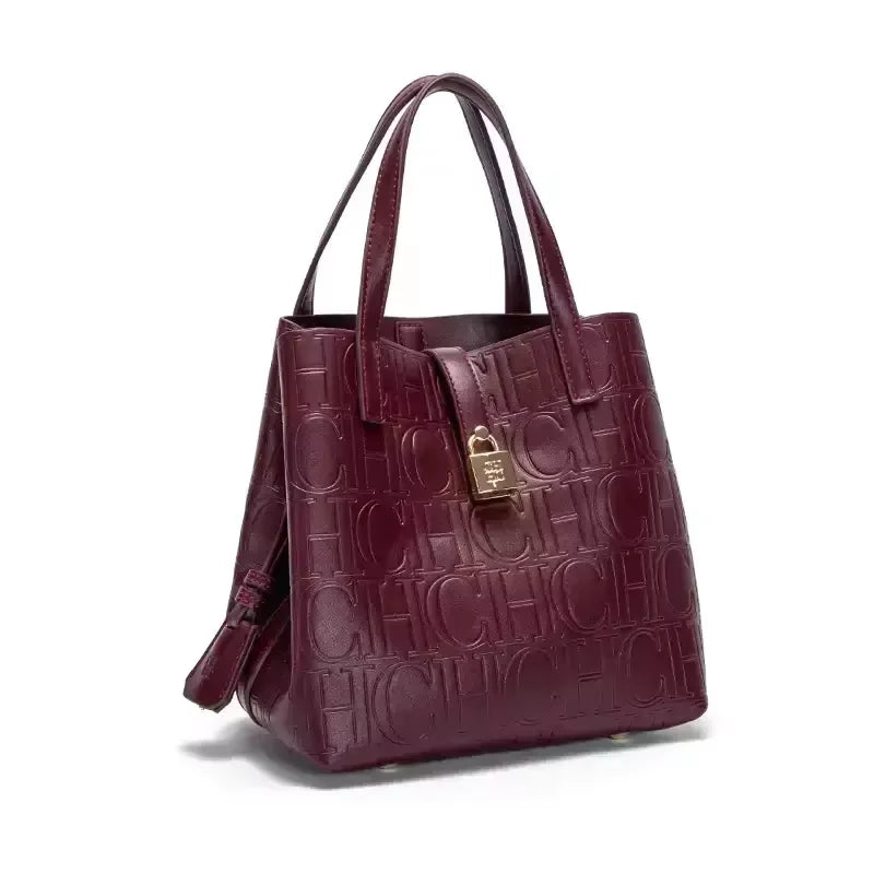CH Ladies Handbag Bucket Bag Large Capacity Letter Element Ladies