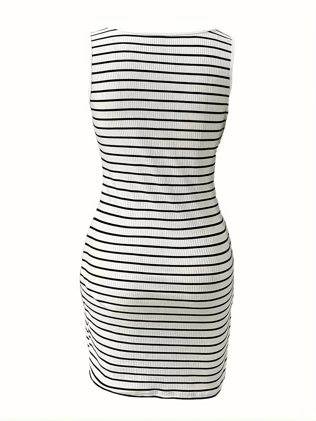 Fashion women's zipper waist knitted hip dress women's short sleeved