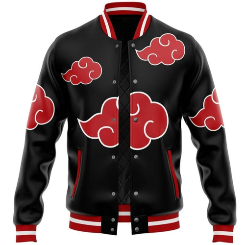 Anime Naruto Series Akatsuki Patternjacket Loose Oversized Clothes