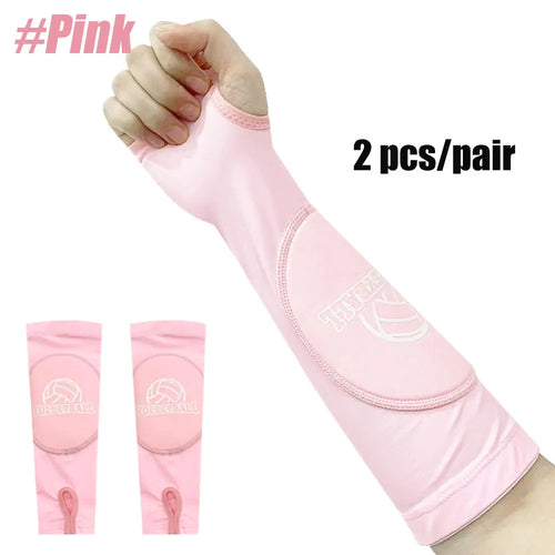 1Pair Volleyball Arm Sleeves Passing Forearm Sleeves with Protection