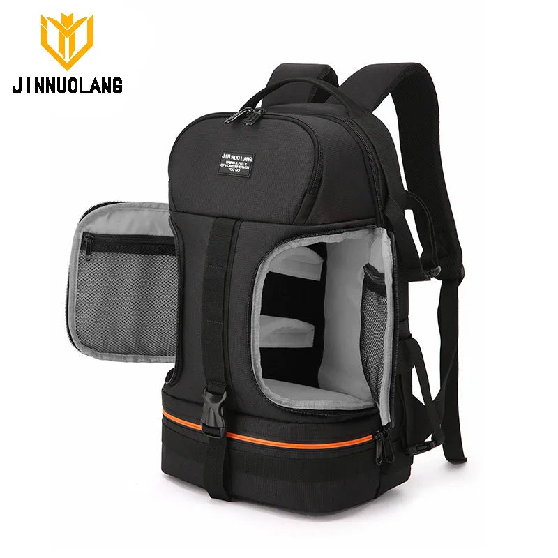 Large Capacity Outdoor DSLR Camera Backpack Waterproof Oxford Cloth