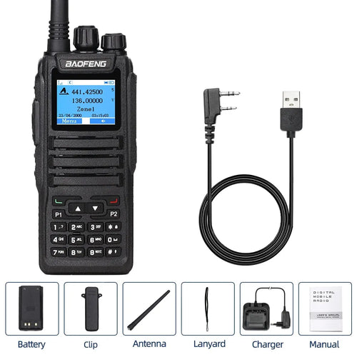 Baofeng DMR DM 1701 Digital Walkie Talkie Dual Mode Analog Two Way