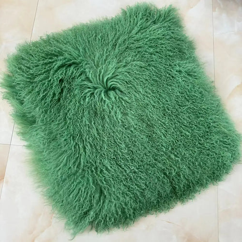 Fluffy Luxury  Real Mongolian Fur Halter Vests Women Solid Deep V-Neck