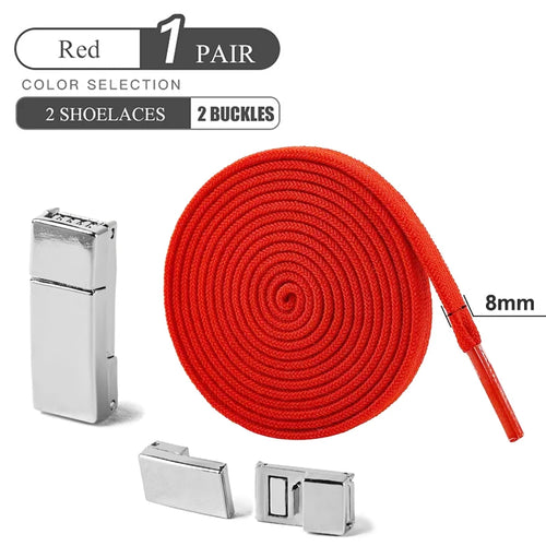 Magnetic Buckle No Tie Shoe Laces Elastic Shoelaces Without Ties Laces