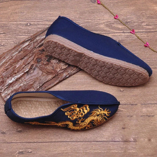 Chinese Style Canvas Shoes Mens Casual Old Beijing Breathable Shoes