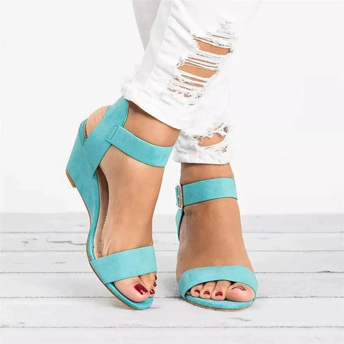 Summer Women's Sandals Fashion Open Toe Wedge Casual Shoes Women Plus