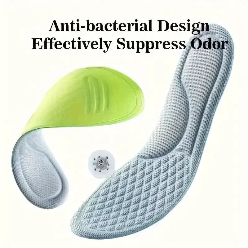 1pair 5D Sports Insoles  invisible inner raised insole for male and