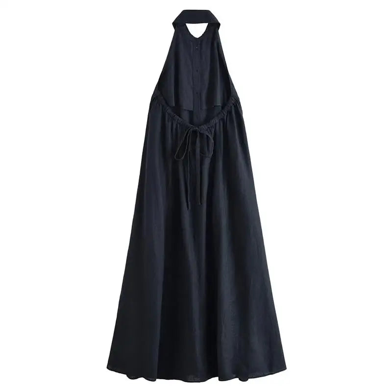 Dresses Summer Women's 2025 New Neck-Hanging Elegant Long Holiday