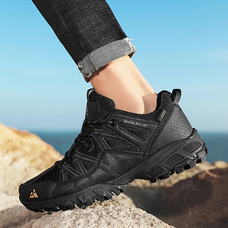 HIKEUP Men‘s Hiking Shoes Trekking Sneakers For Men Mountain Climbing