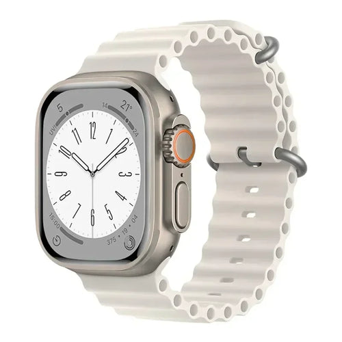 Silicone Ocean band for Apple Watch straps 45mm 46mm 40mm Ultra 2 49mm