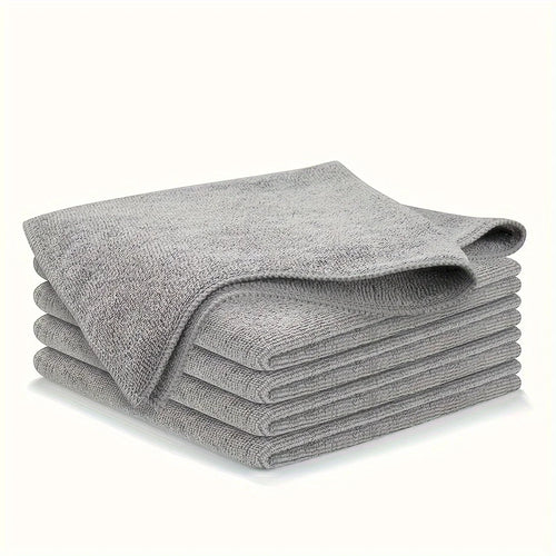 5/10/20pcs Kitchen Towel, Ultra-fine Fiber Light Gray Cleaning Cloth