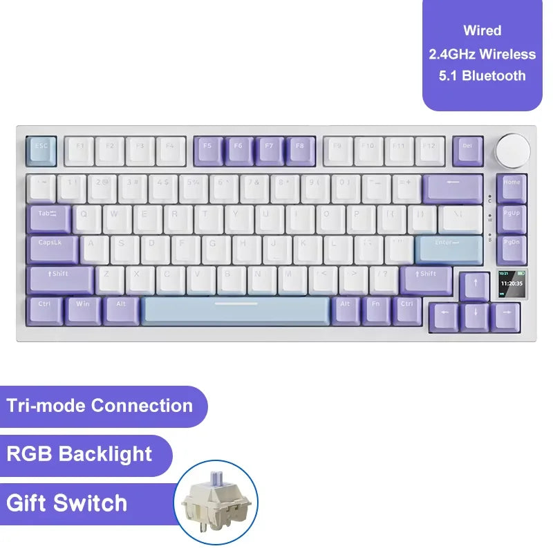 Ajazz AK820/AK820Pro gaming mechanical keyboard Bluetooth
