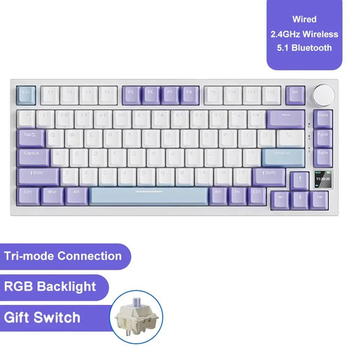 Ajazz AK820/AK820Pro gaming mechanical keyboard Bluetooth