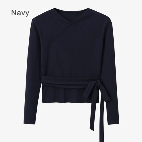 AS 2024 Autumn winter woman clothes thicken ribbing closed-fit wrap