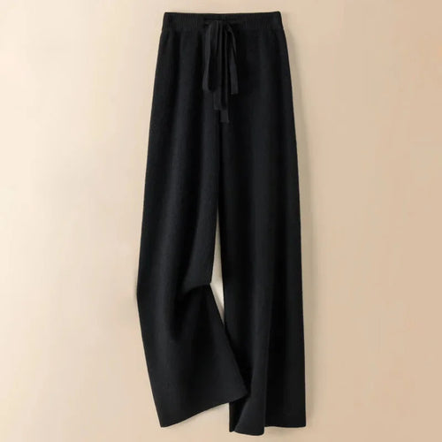 Thick Warm Knitted Casual Chic Basic Soft Elastic High Waist Women's