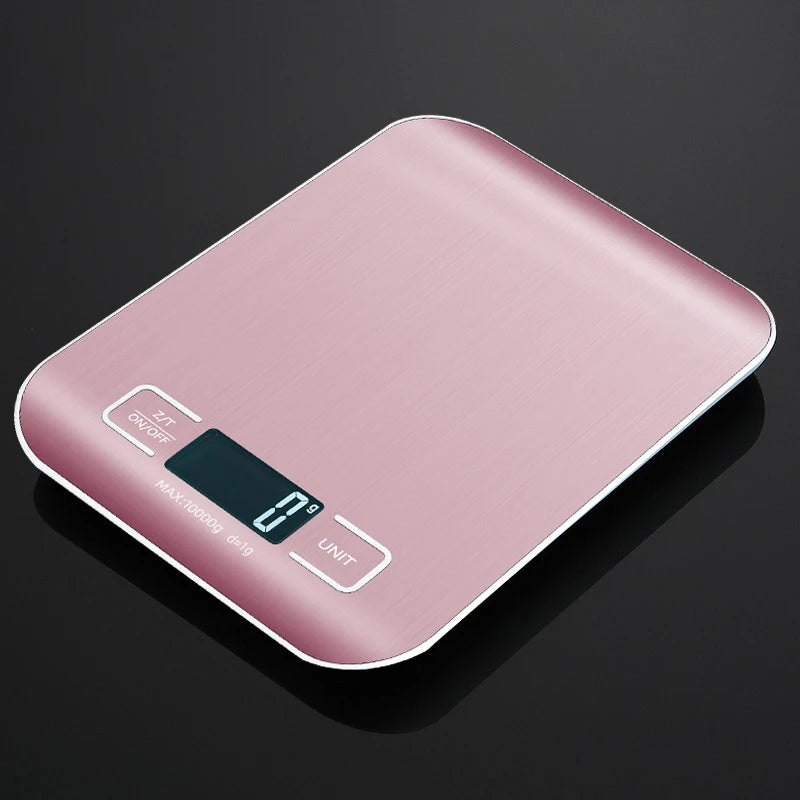 5kg/10kg Digital Kitchen Scale LCD Display Stainless Steel Electronic