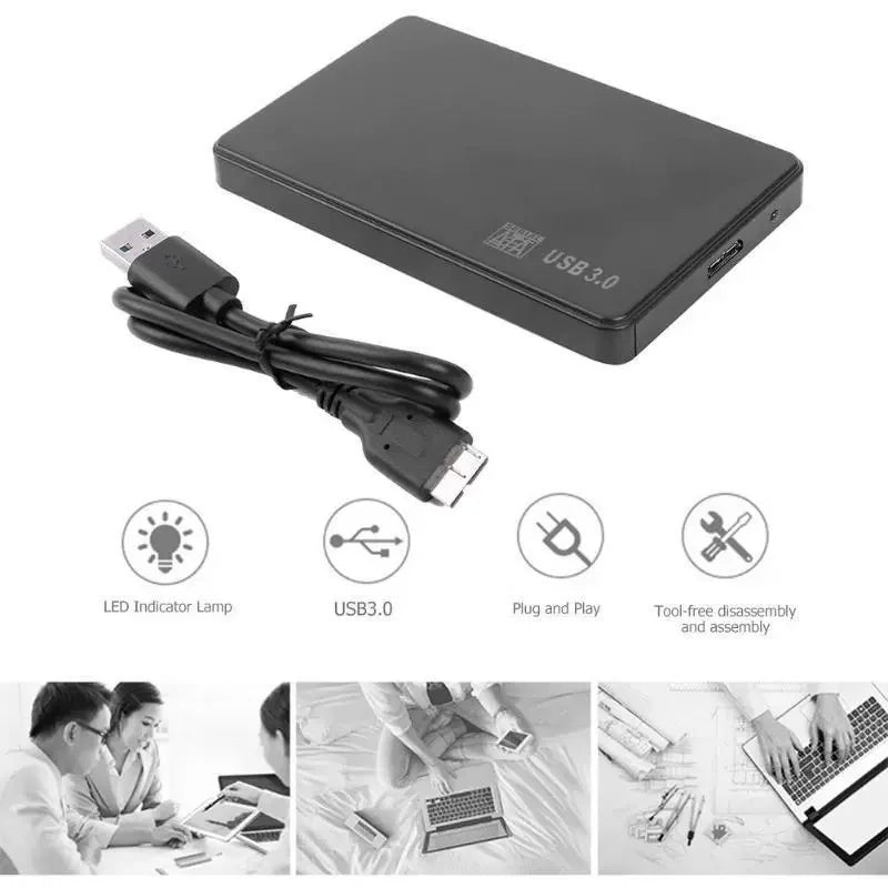 USB 3.0/2.0 To 2.5 Inch Hard Drive Case SATA HDD SSD Enclosure