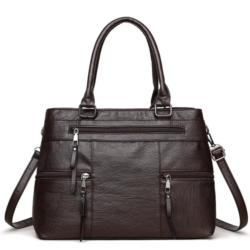 Elegant Handbag For Women High Quality Leather Top-Handle Bags Purse