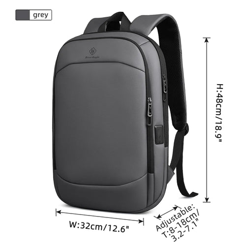 HcanKcan Men's Expandable Backpack Multifunction 17.3inch Laptop Bag